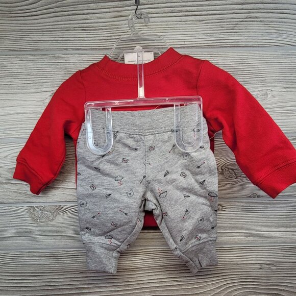 2 Pc Newborn Outfit Mr Irresistible Just One You Carters Sweatshirt Sweatpants - Picture 2 of 4